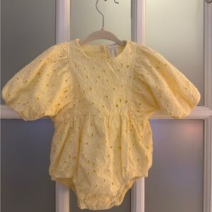 H&M Adorables Cream Eyelet Romper
